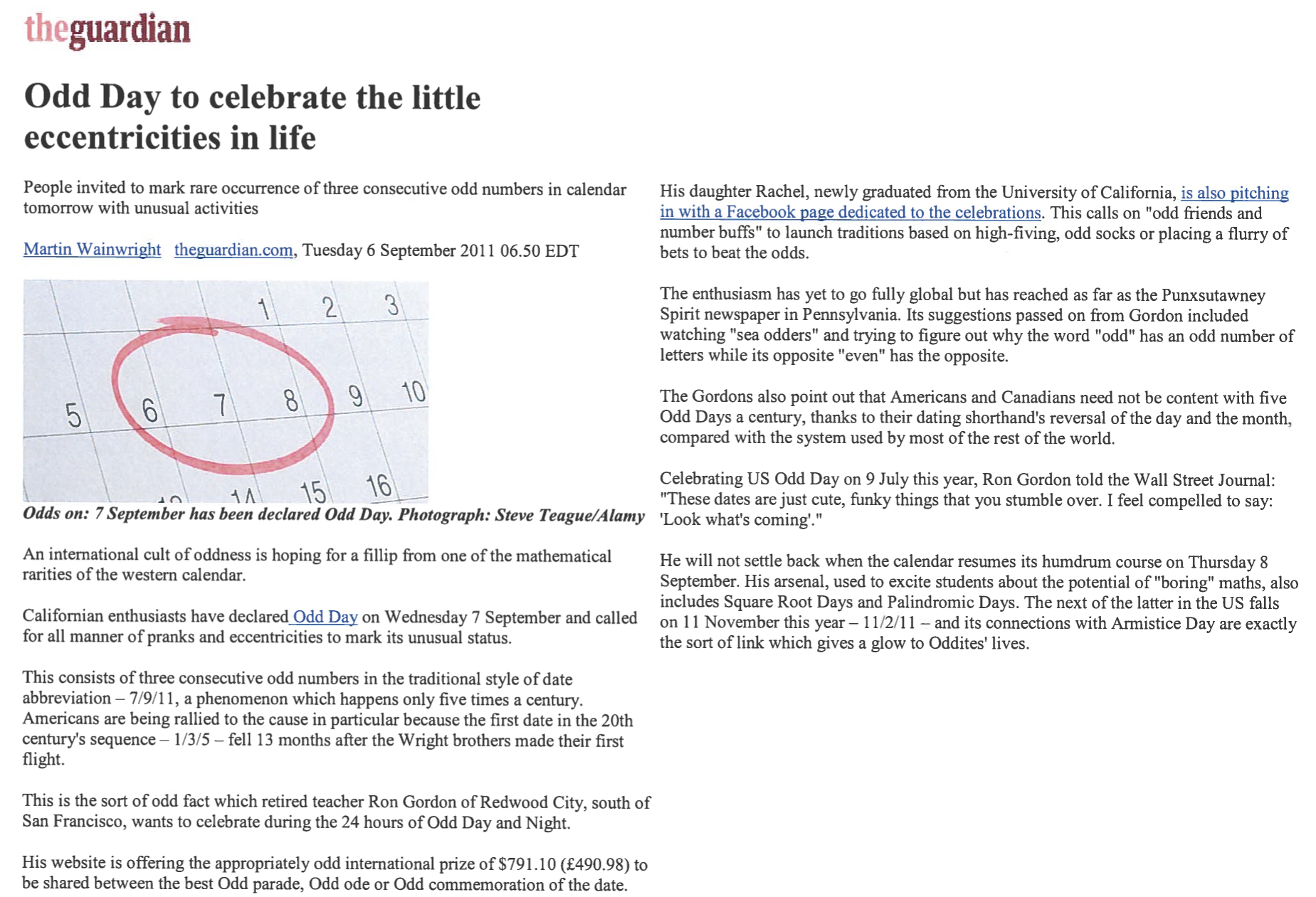 Odd Day - The Guardian